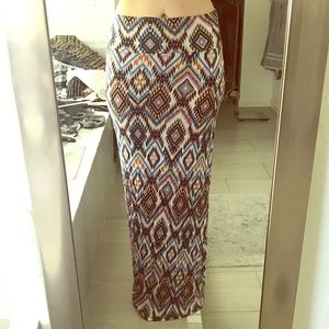 NEW Long multi color maxi skirt